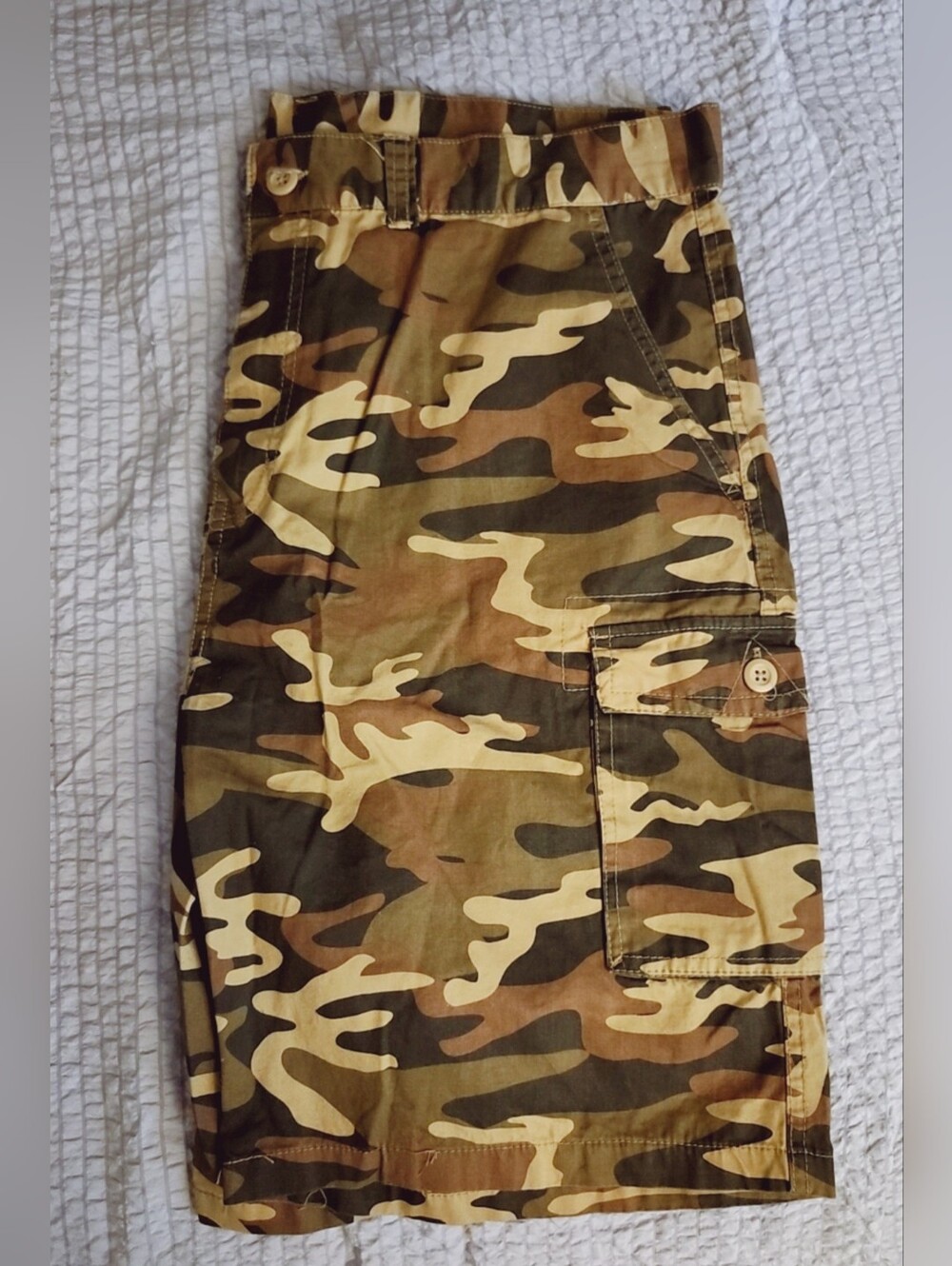 Coleman Tan Canvas Pants with Red Logo Waistband